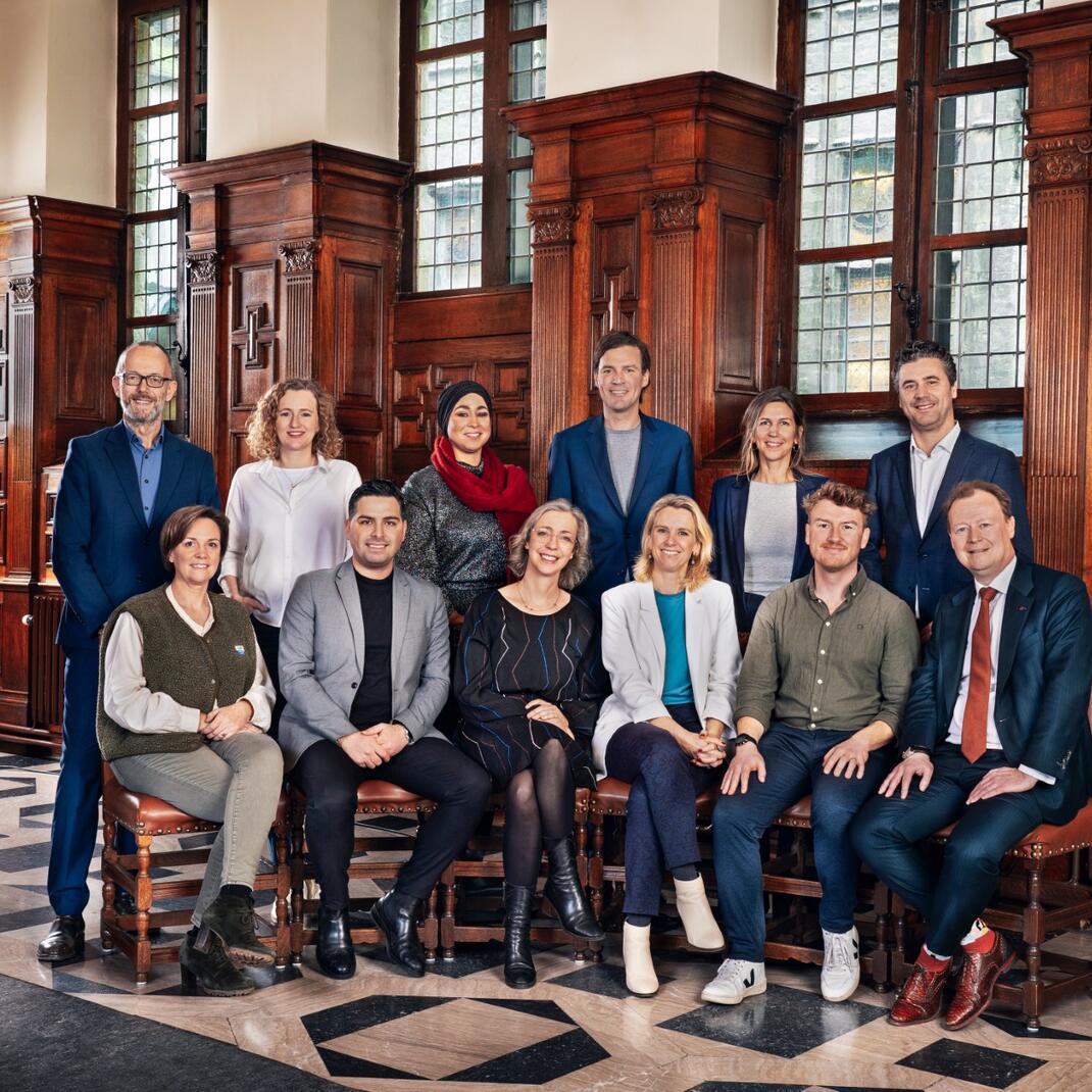Foto college van burgemeester en schepenen (jan 2025)